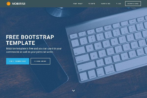 Mobirise Releases Bootstrap Landing Page Template  for Mobile-Friendly Websites