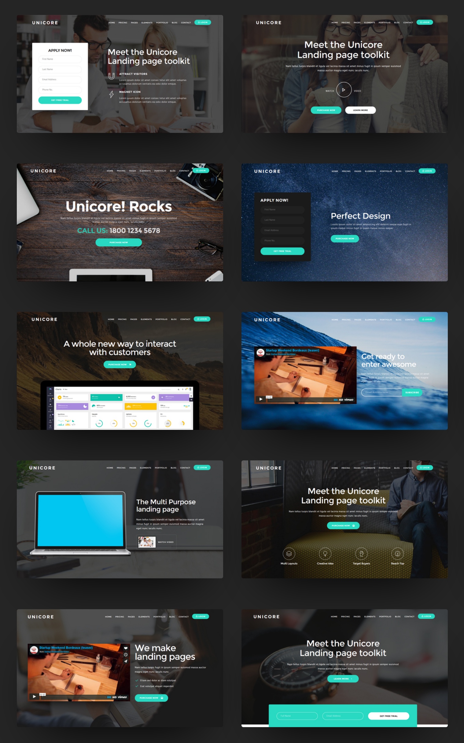 Free Bootstrap Landing Page Theme Builder
